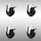 Service Caster 4 Inch 316SS Soft Rubber Swivel Bolt Hole Caster Set with Lock Brake SCC SCC-SS316BHTTL20S414-SRS-4 - alternate 1